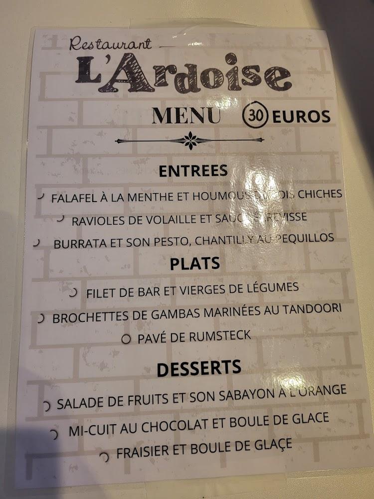 Restaurant L'Ardoise - Menu Image 3